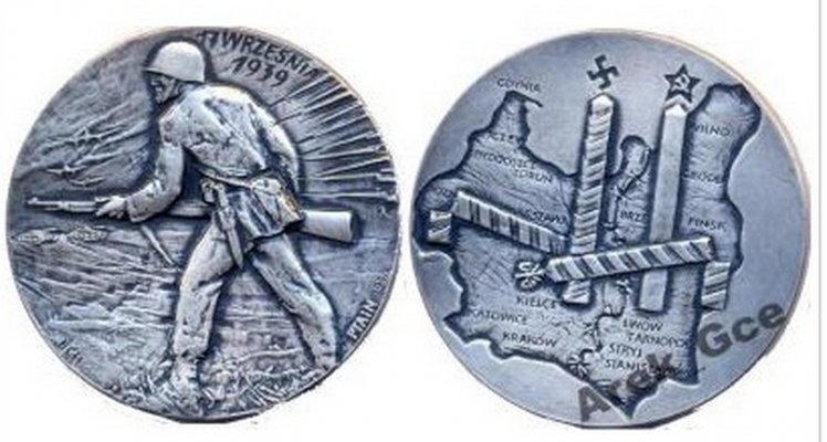 Agresja sowiecka na Polsk? - medal PTAiN 1990.jpg