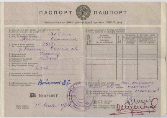 Паспорт (действ.на 1 год).1933.укр.1.JPG