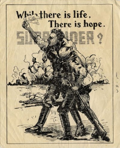 Japanese leaflet urged Americans and Filipinos to surrender.jpg