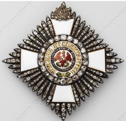 Звезда ордена Красного Орла с бриллиантами и дубовыми листьями, 83 мм, ОМ-2825.jpg
