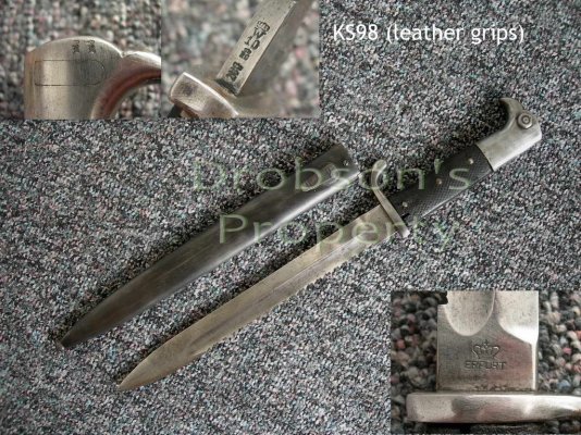KS98 (Kurz) bayonet (leather grips) (Matched)  #844.jpg