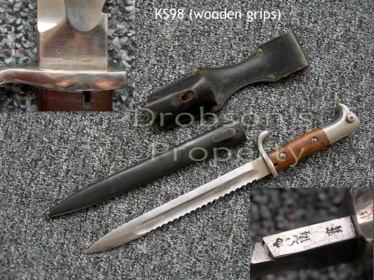 KS98 (Kurz) bayonet (wood grips) and frog #844.jpg