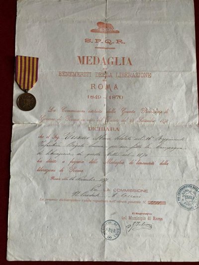 Risorgimento-Diploma-E-Medaglia-Liberazione-Di-Roma.jpg