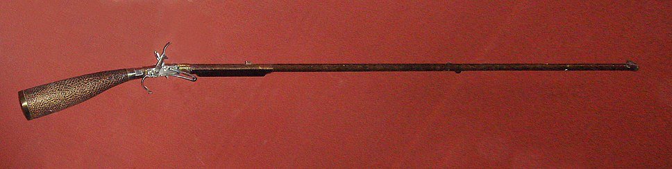 Kunitomo air gun developed by the Japanese inventor Kunitomo Ikkansai, circa 1820–1830.jpg