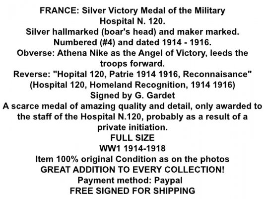 France-WW1-Victory-Medal-Hospital-N-120-1914-1916-Country-Recognition-Silver-G-Gardet-text.jpg