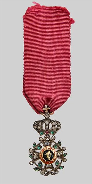 Order of Leopold, Miniature in Silver with Diamonds 1.jpg