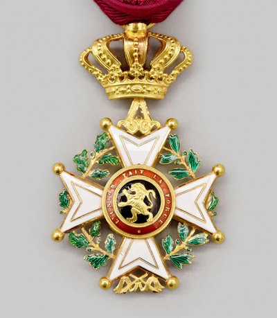 Leopold I, Iv Class Officer In Gold, By Ch. J. Buis, C.1860 3.jpg