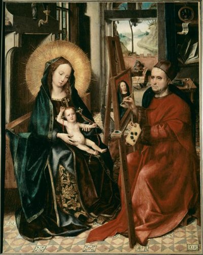 Coter_-_Saint_Luc_peignant_la_Vierge,_Vieure,_église.jpg