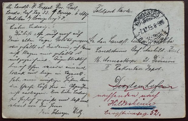 6 Запасной бат. Landwehr-Infanterie-Regiment №. 33 Юдиттен Juditten близ Кёнигсберга Восточна...jpeg