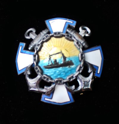 Lat058 Latvijos karo flotilės ženklas  Badge of the Latvian War flotilla.JPG