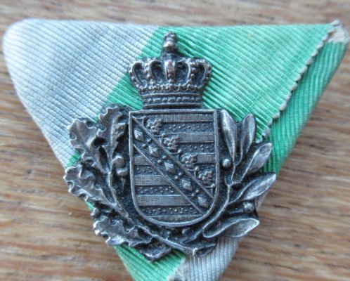 Seltenes Abzeichen 200 Jahre Kgl. Sächs. Infanterie Regiment 108  1909 Sachsen 2.jpg