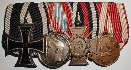 4er Ordensspange Eisernes Kreuz EK Hessen Tapferkeitsmedaille Dienstauszeichnung.jpg